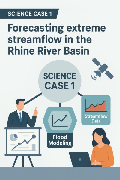 Science Case 1 (led by FZJ): Forecasting extreme streamflow in the Rhine River Basin